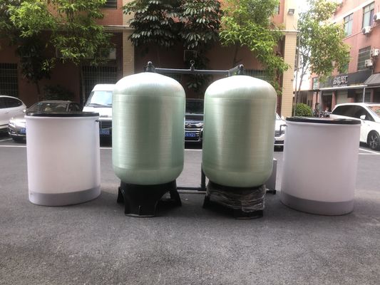 15000L/H FRP Tank Well Water Treatment Purification Plant Water Softener System Pre-treatment Water Filtration Filter