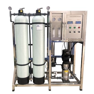 500L / H Przemysłowa odwrócona osmoza Automatyczna instalacja filtrów do uzdatniania wody Mała maszyna do oczyszczania RO System filtracji